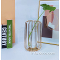 Tube en verre transparent en vase de vase à fleurs